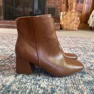 Target Brown Faux Leather Booties